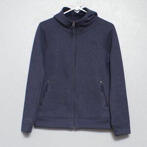 The north face blue faux fur lined full zip jacket